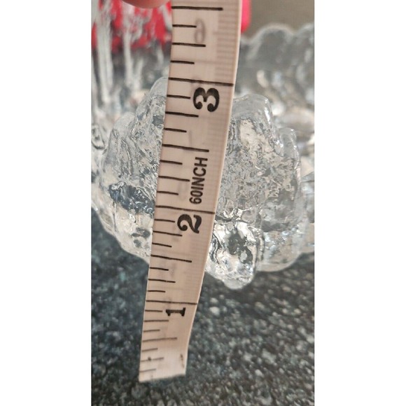 Vintage LE Smith Drama Light Tripod Crystal 2 In 1 Candle Holder Glacier Ice - Picture 9 of 9